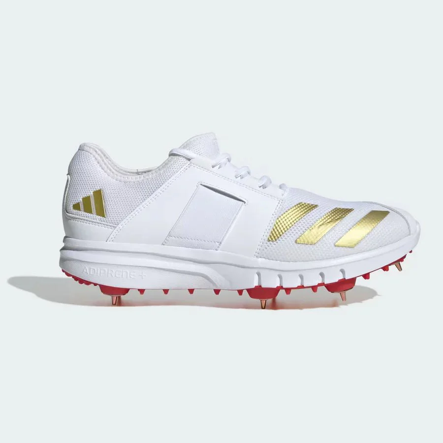Adidas Howzat Full Spike Cricket Shoe 2025 - Red and Gold - Image 2