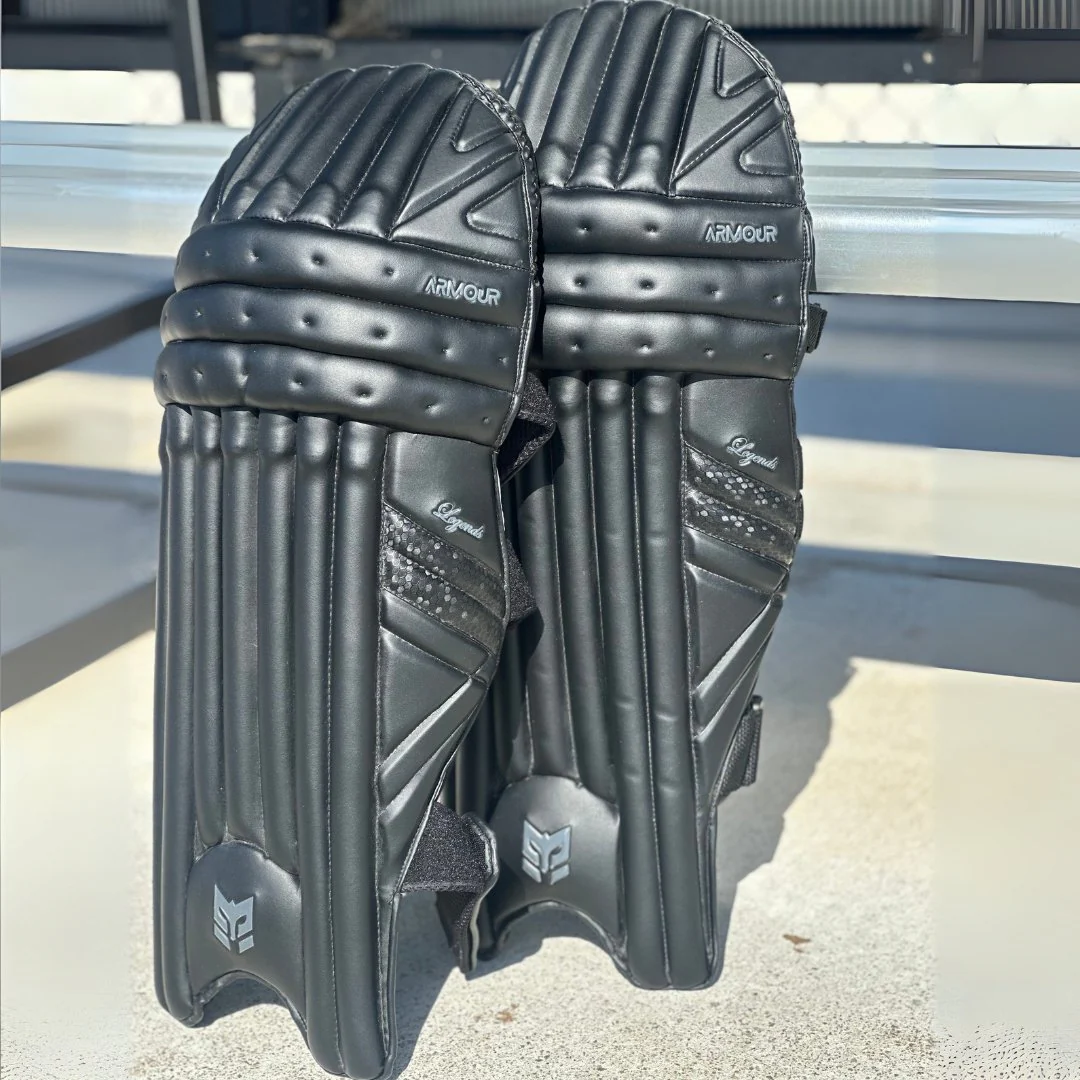 Armour  Cricket 2025 Range legends Batting Leg Guard with Gel Tech - Players Grade