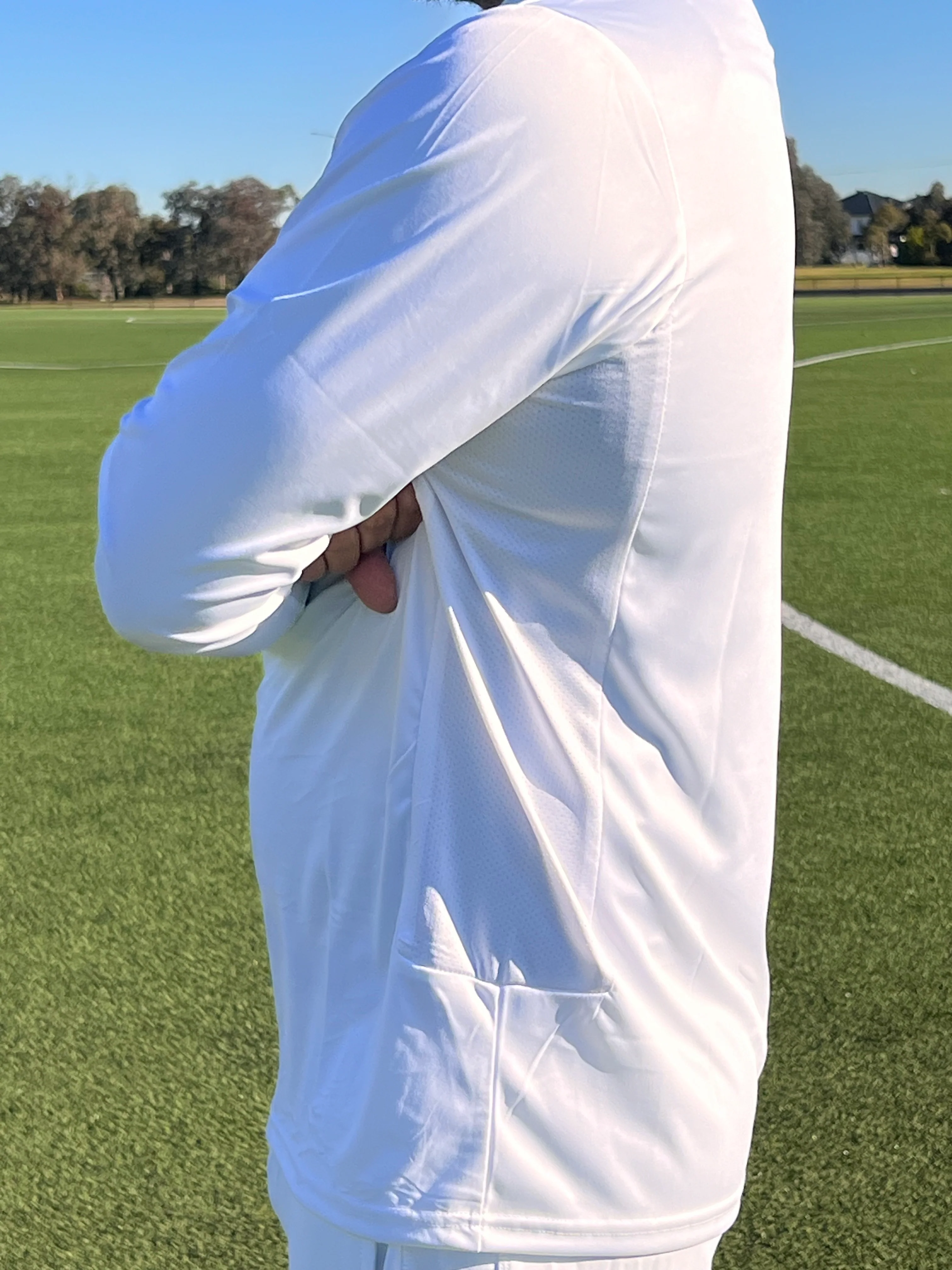 Armour Players Cricket Long Sleeve Shirt/Jersey (Cricket White) - Image 5