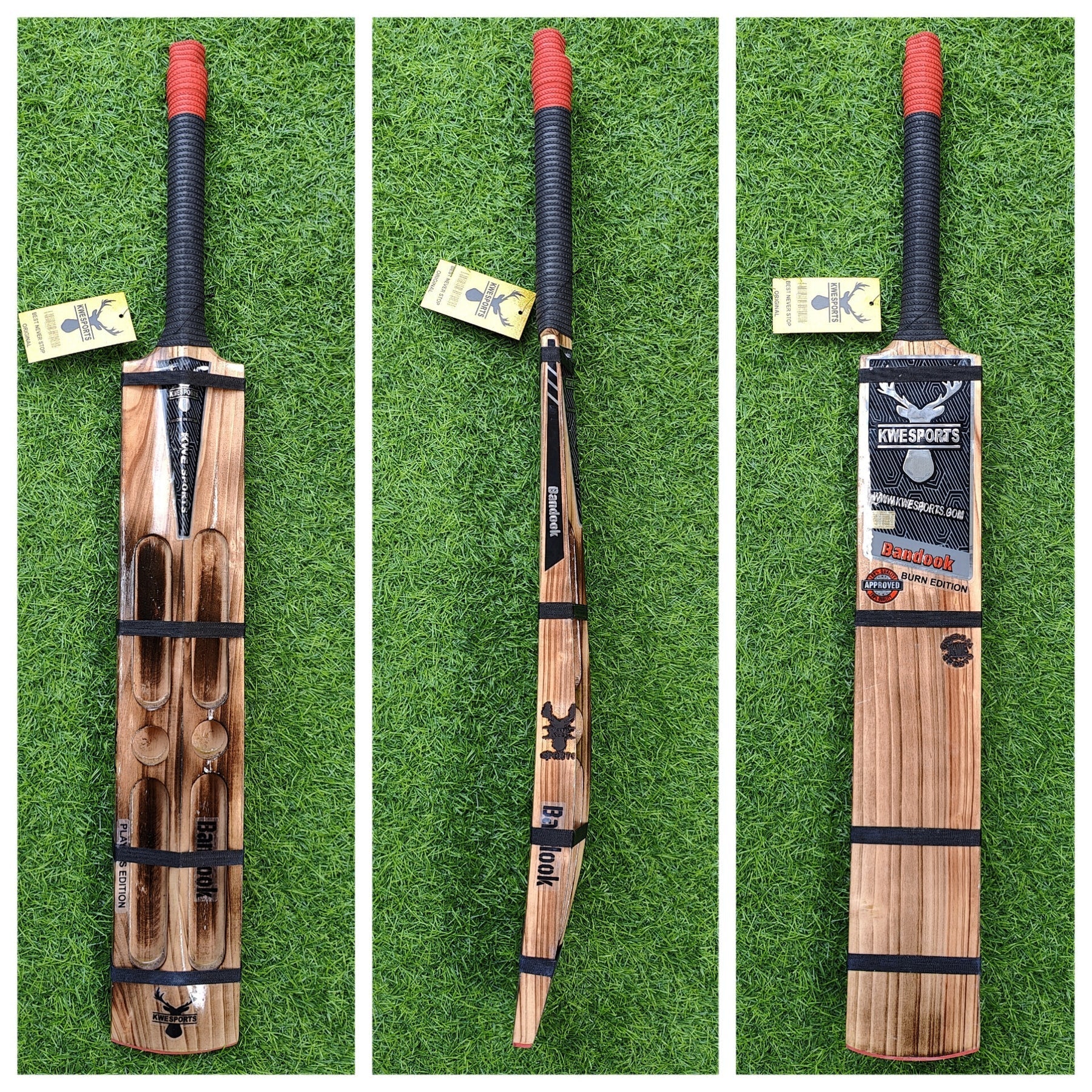 Bandook Burn Edition Players Edition | Lightweight 4-Scoop Power Bat for Soft Tennis Balls