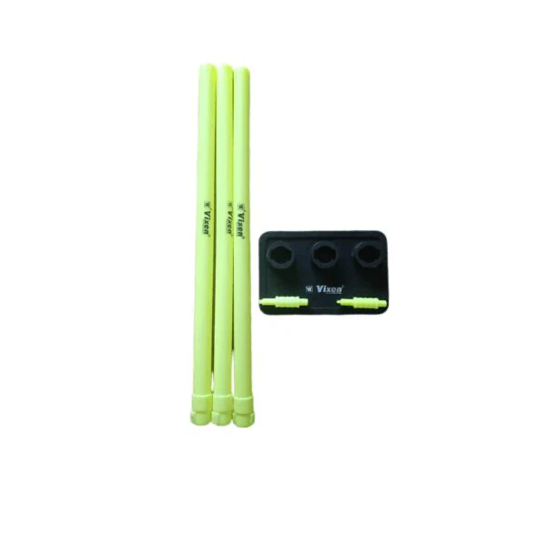 Cricket Plastic Stumps Set with Rubber Base - Image 2