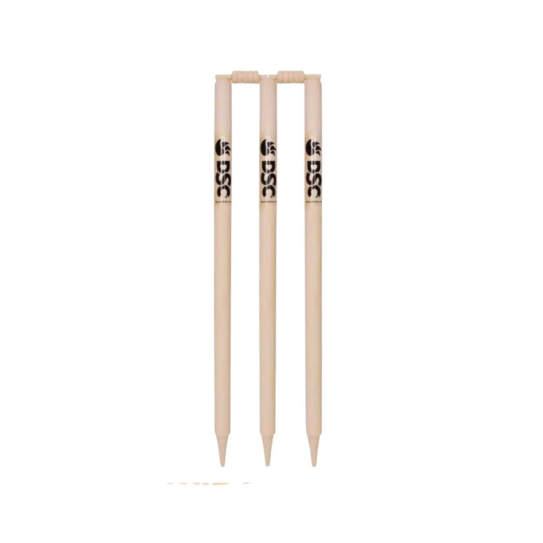 DSC BLEACHED AND POLISHED CRICKET STUMP SET