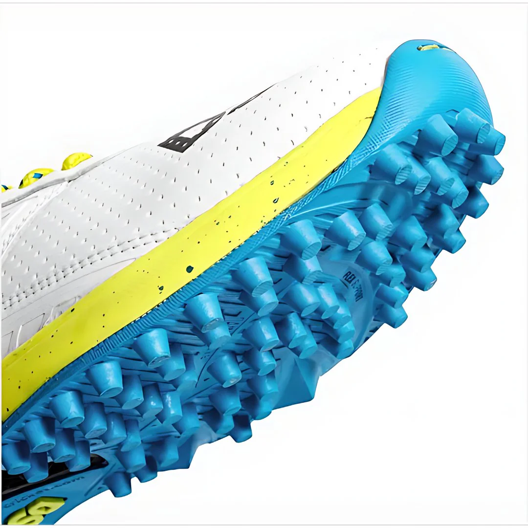 DSC Jaffa 22 Rubber Spike Cricket Shoes - White/Yellow - Image 4