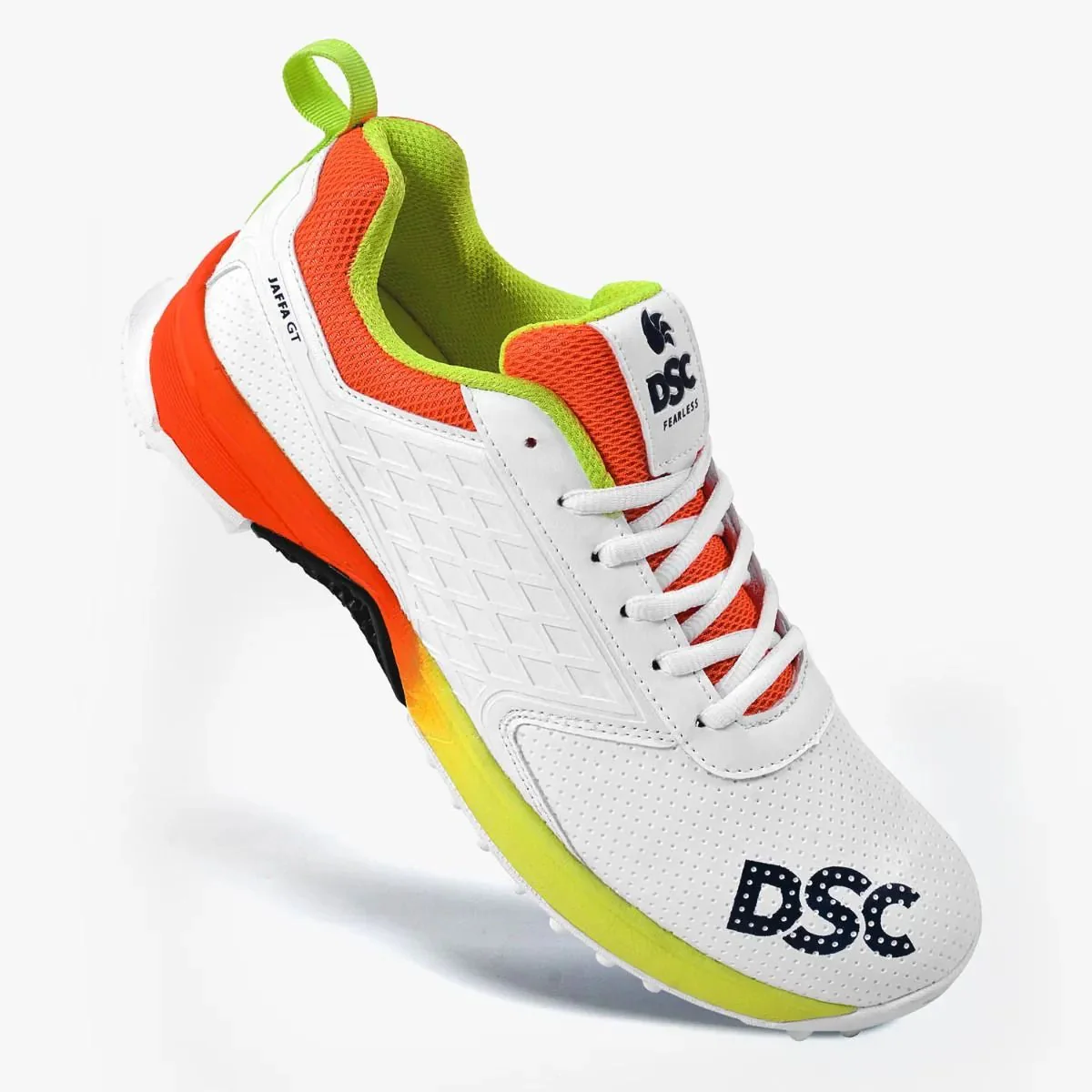 DSC Jaffa GT Cricket Shoes (Orange/Yellow/White) - Image 3