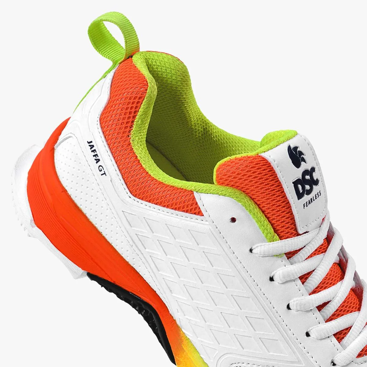 DSC Jaffa GT Cricket Shoes (Orange/Yellow/White) - Image 4