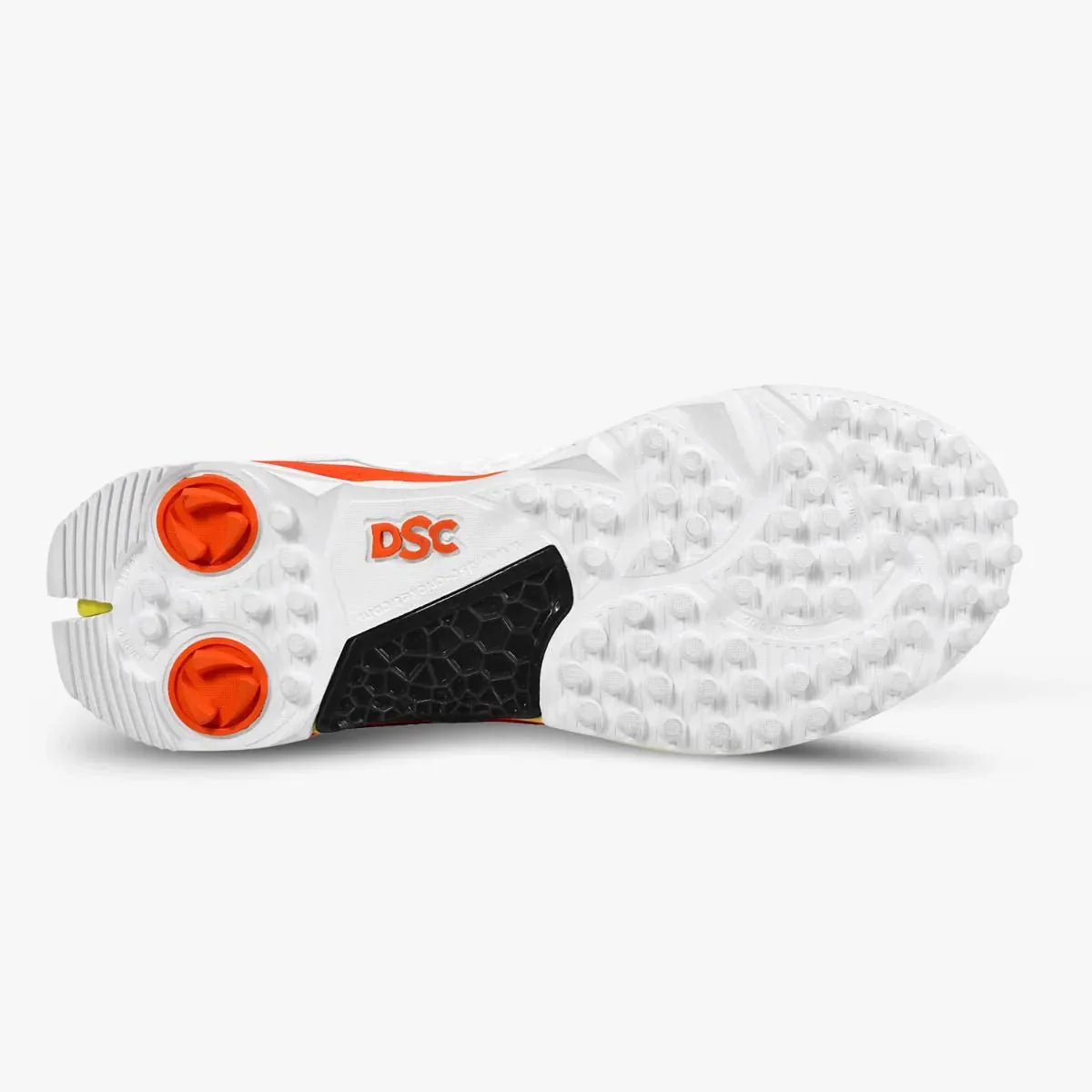 DSC Jaffa GT Cricket Shoes (Orange/Yellow/White) - Image 6