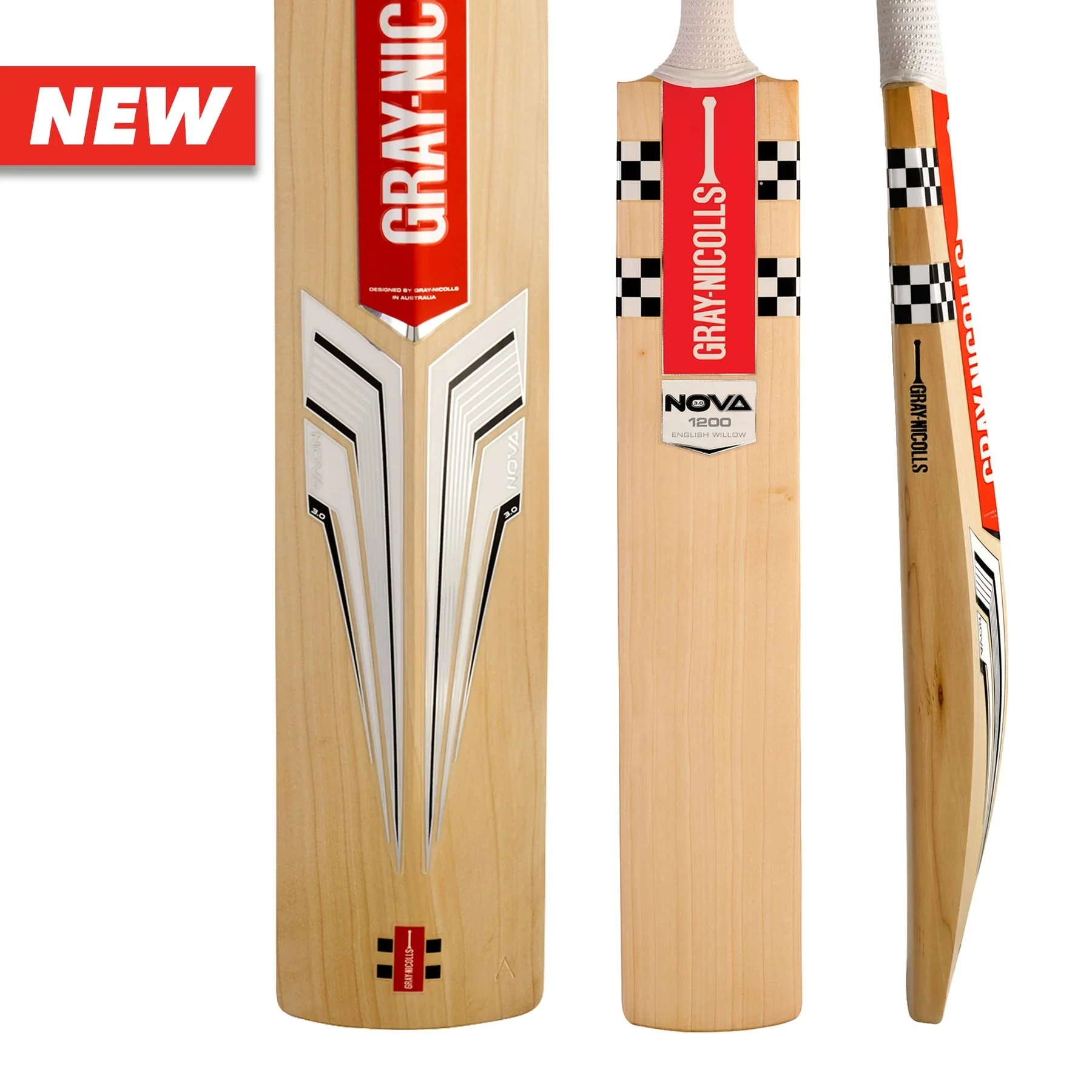 GRAY-NICOLLS Nova 3.0 1200 2025/26 Junior English Willow Cricket Bat