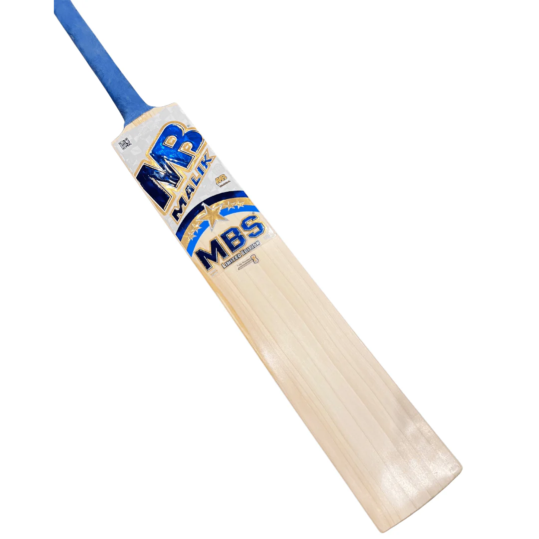 Malik MBS Limited Edition Blue English Willow Cricket Bat - SH