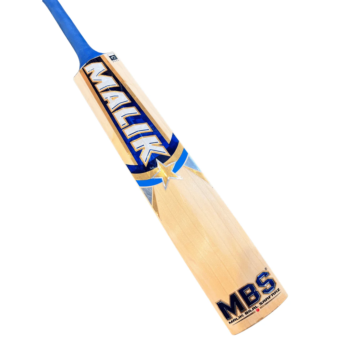 Malik MBS Limited Edition Blue English Willow Cricket Bat - SH - Image 2