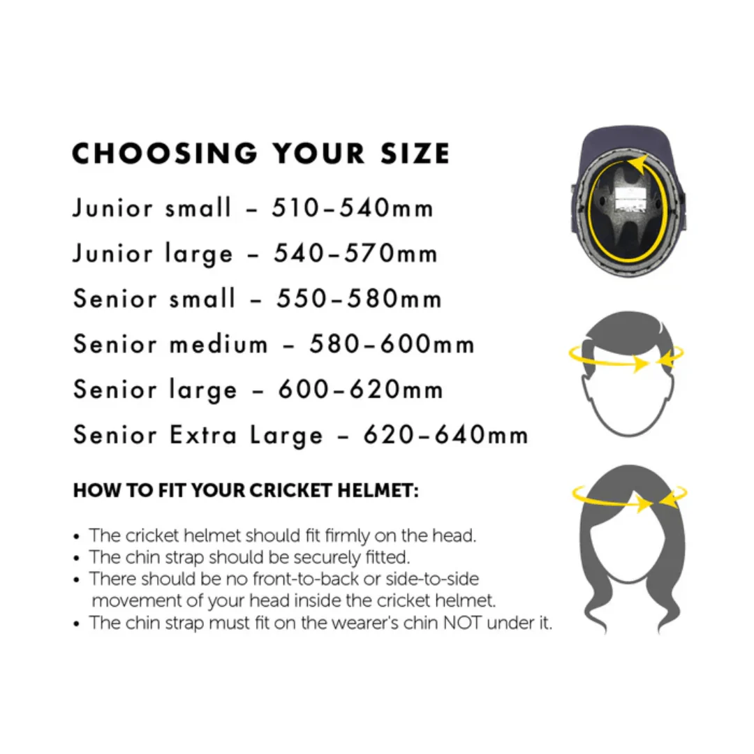 Masuri TrueFit 3D E-Line Titanium Grille Cricket Helmet 2025 - Senior - Image 7