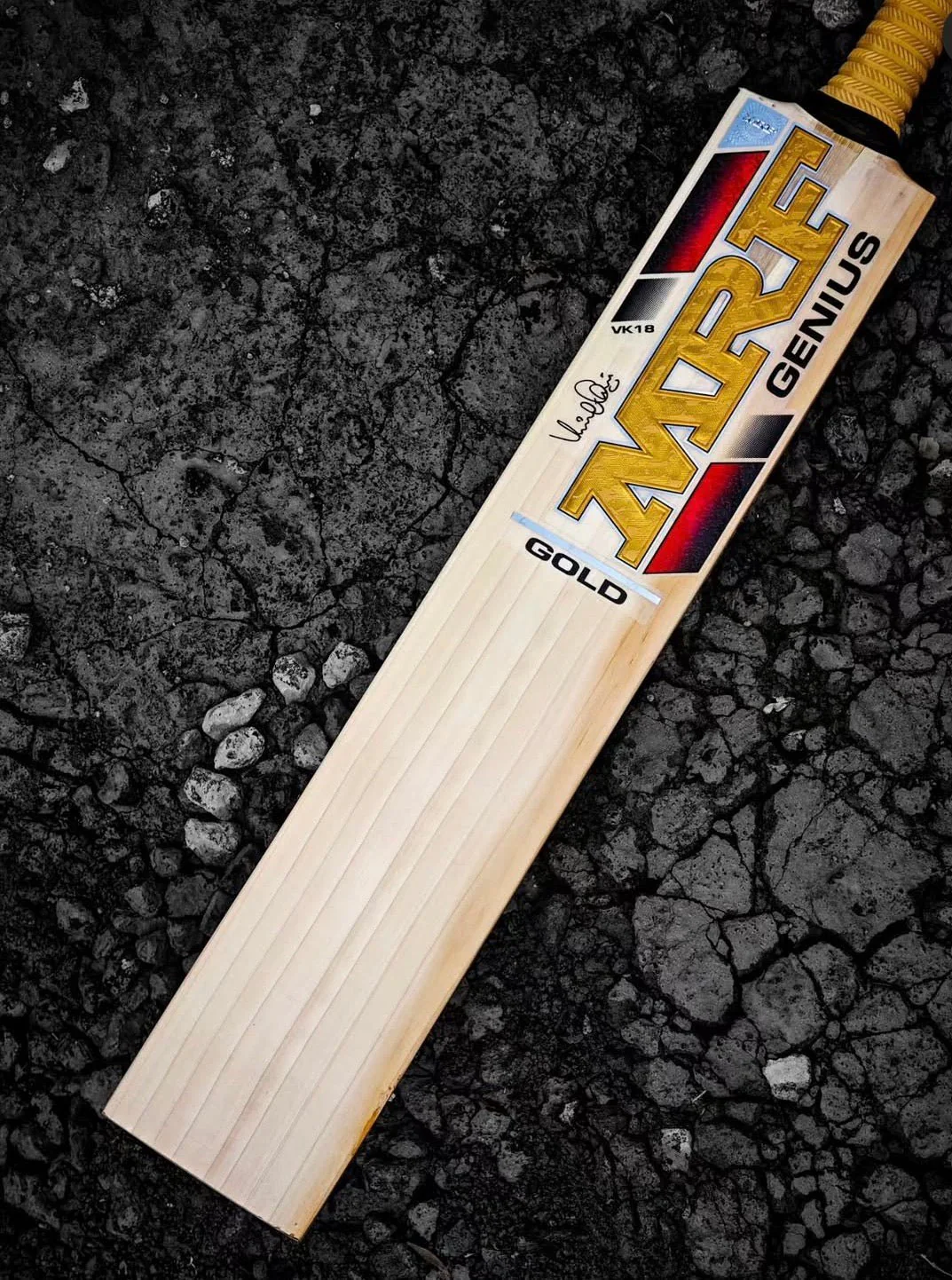 MRF Genius Gold Edition English Willow Cricket Bat 25/26 EDITION NEW STICKERS
