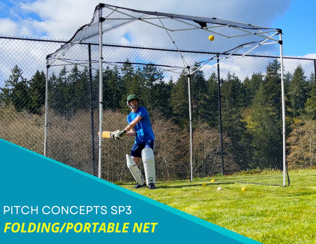Pitch Concepts SP3 Folding/Portable Cricket Batting Net/Backyard Cricket Net - Image 3