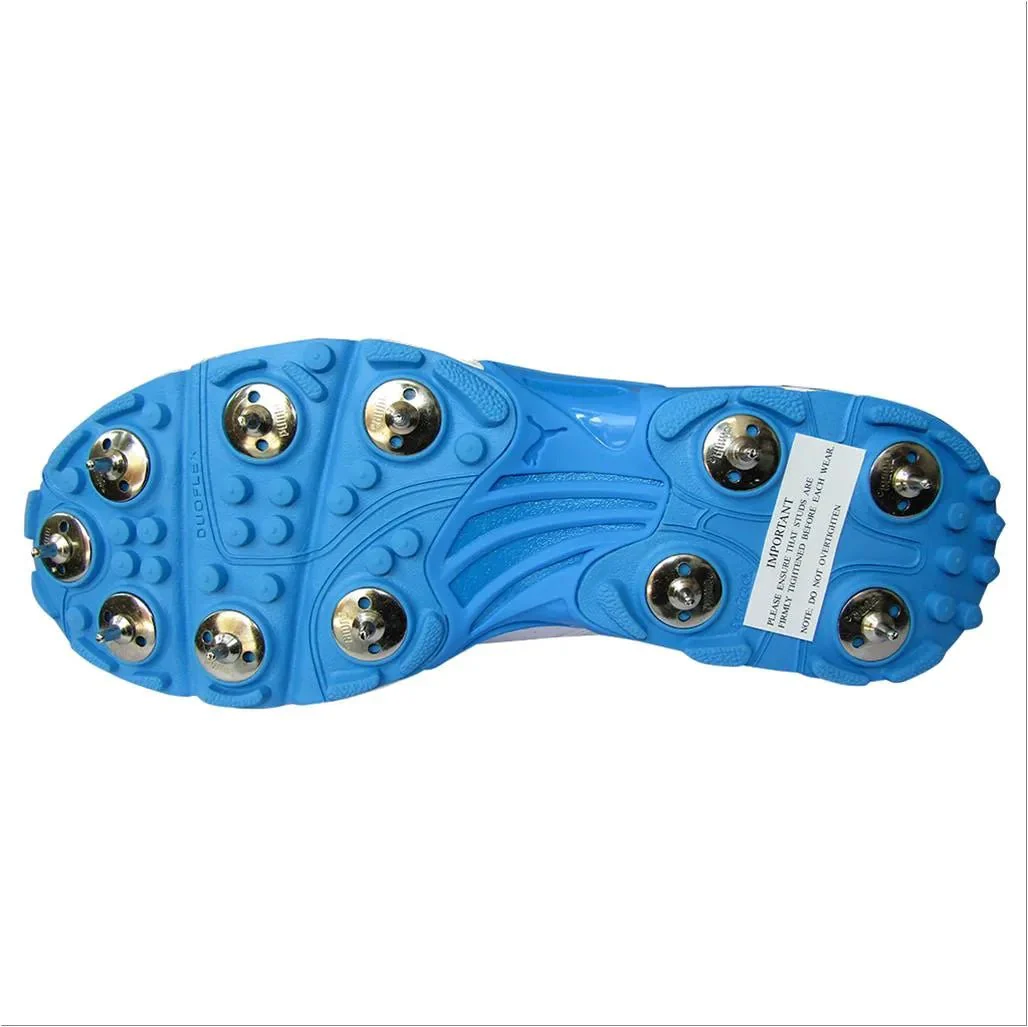 Puma 19.2 Spike Cricket Shoes Puma White Nrgy Blue Green - Image 5