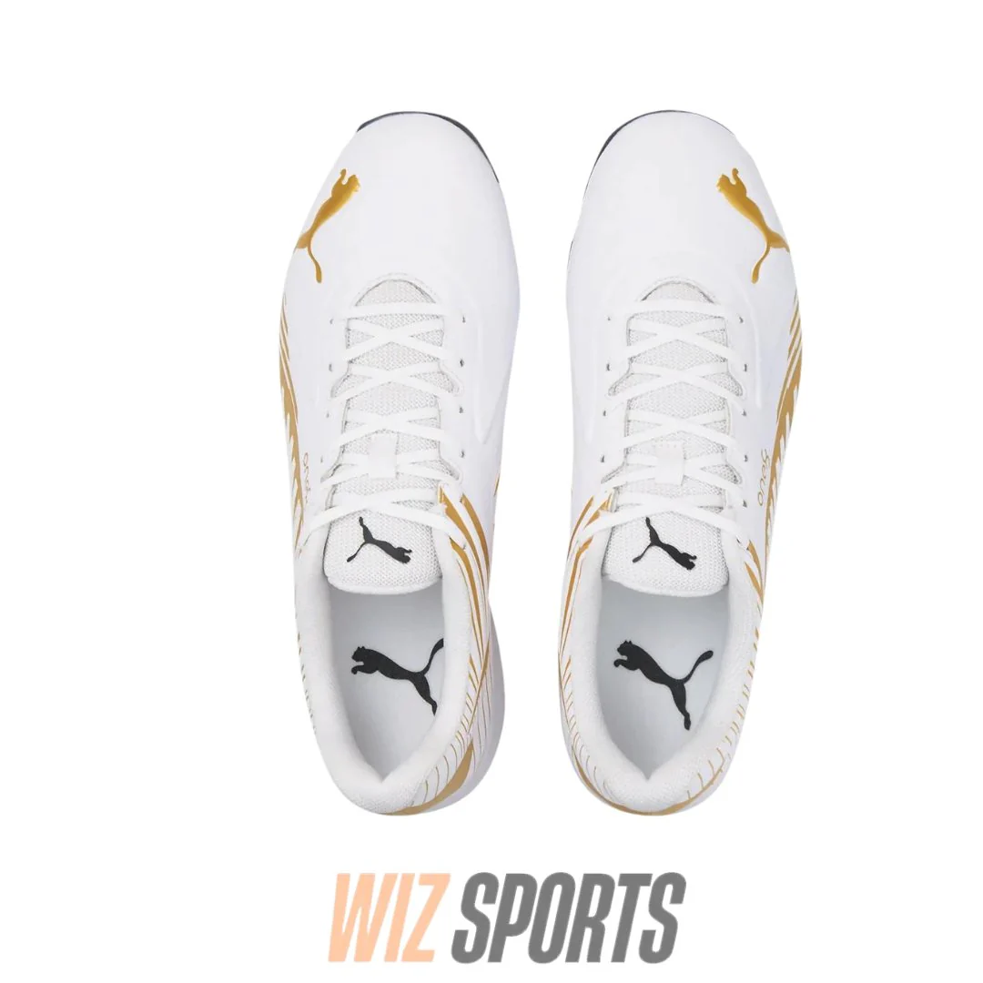 PUMA 22 FH White Gold Rubber Men's Cricket Shoes - Image 2