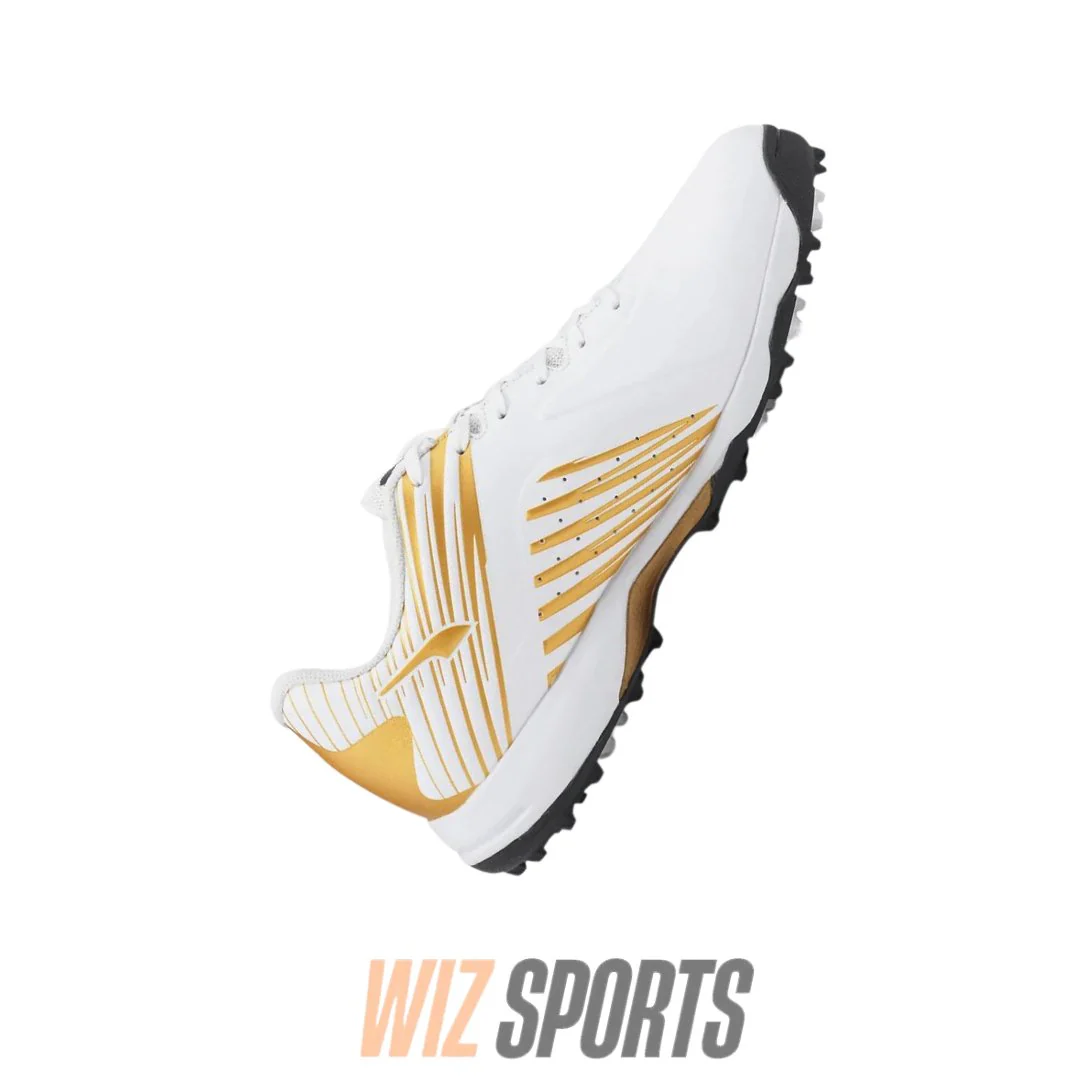 PUMA 22 FH White Gold Rubber Men's Cricket Shoes - Image 4