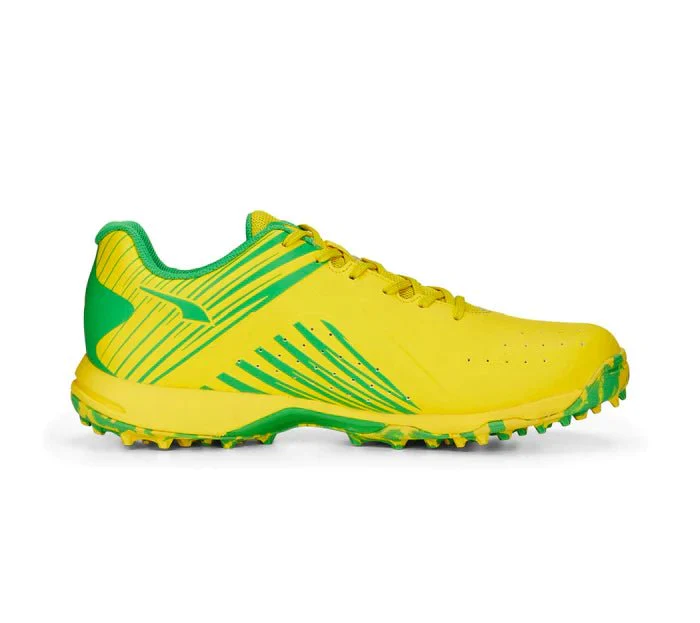 PUMA 22 FH Rubber Unisex Cricket Shoes - Vibrant Yellow/Green - Image 3