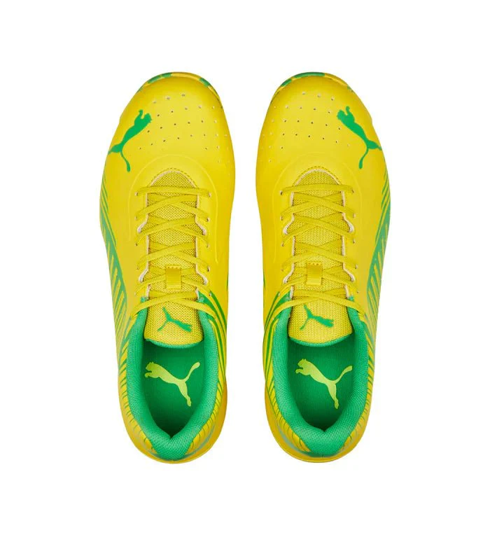 PUMA 22 FH Rubber Unisex Cricket Shoes - Vibrant Yellow/Green - Image 5