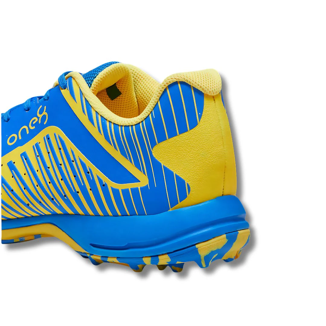 PUMA 22 FH VK RUBBER CRICKET SHOES - Ultra Blue-Yellow Blaze-White - Image 3