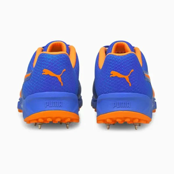 Puma 19.2 Spike Bluemazing- Orange Glow Cricket Shoes - Image 3