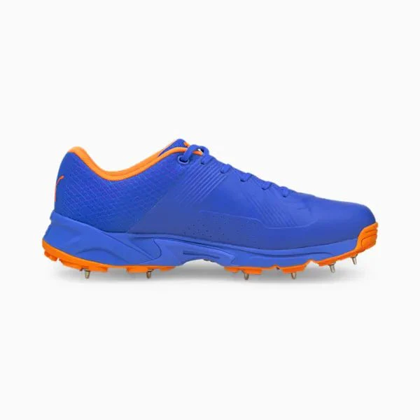 Puma 19.2 Spike Bluemazing- Orange Glow Cricket Shoes - Image 4