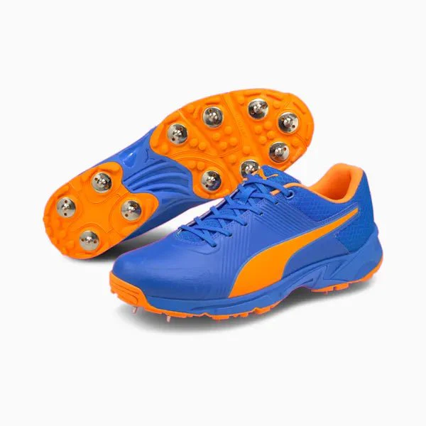 Puma 19.2 Spike Bluemazing- Orange Glow Cricket Shoes - Image 7