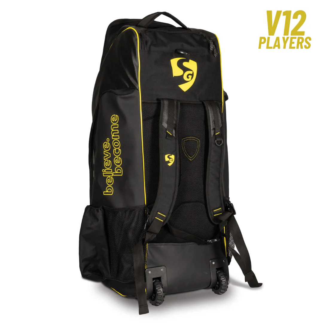 SG V12 Player Duffle Wheelie Cricket Kit Bag - Image 2