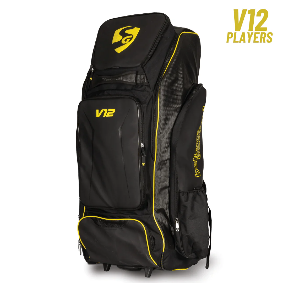 SG V12 Player Duffle Wheelie Cricket Kit Bag - Image 3