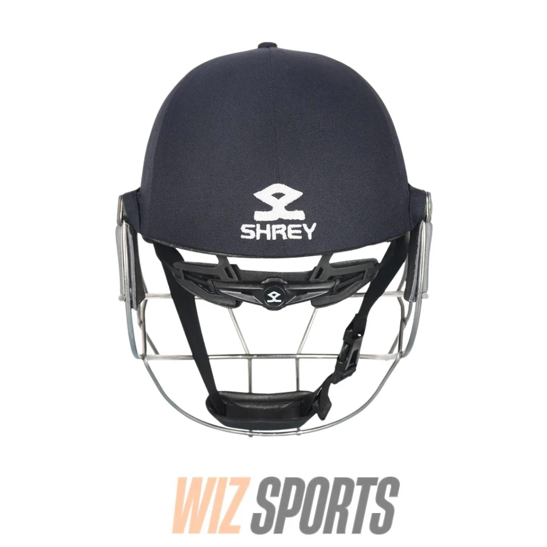 SHREY KOROYD HELMET WITH STEEL VISOR - SENIOR - NAVY - Image 4