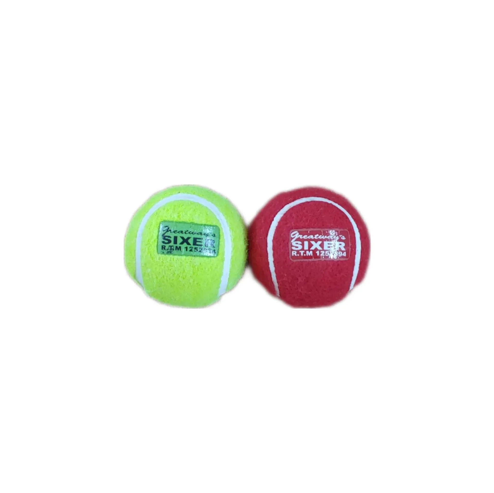 Sixer Hard Tennis Cricket Ball – Red | Built for Power & Precision