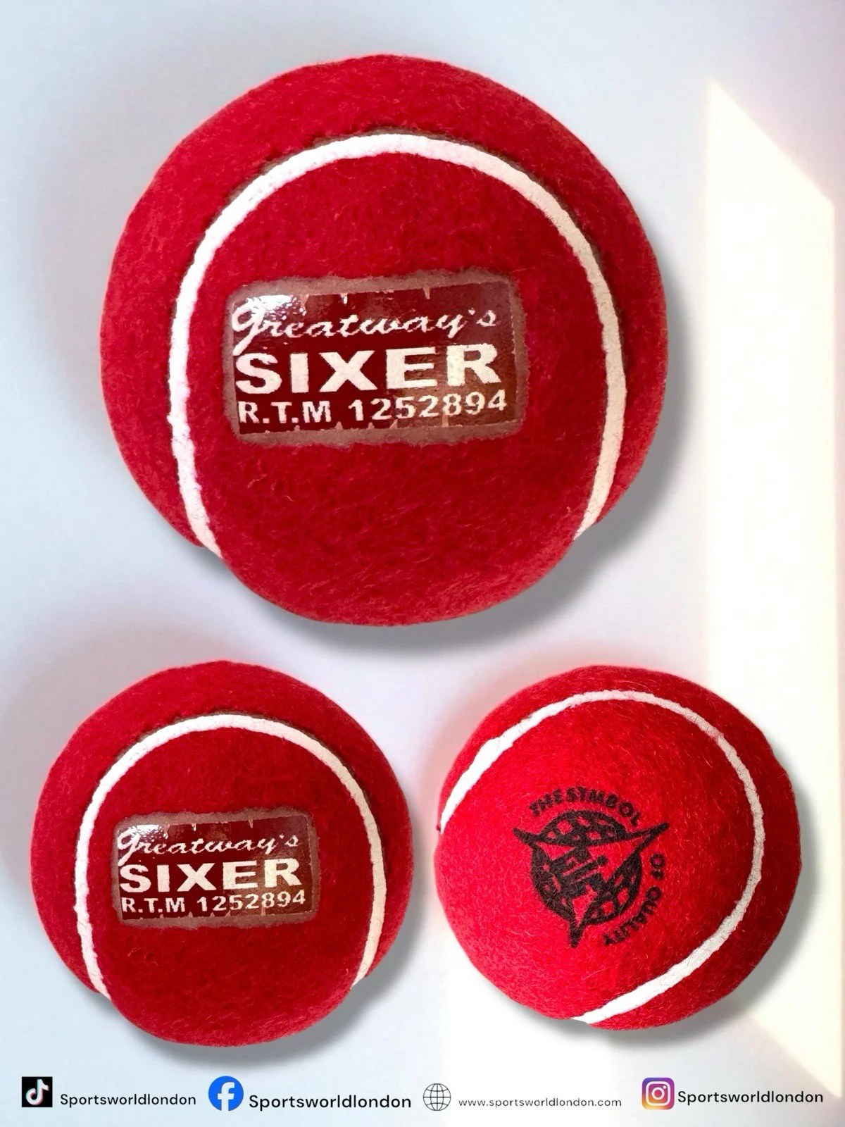 Sixer Hard Tennis Cricket Ball – Red | Built for Power & Precision - Image 3