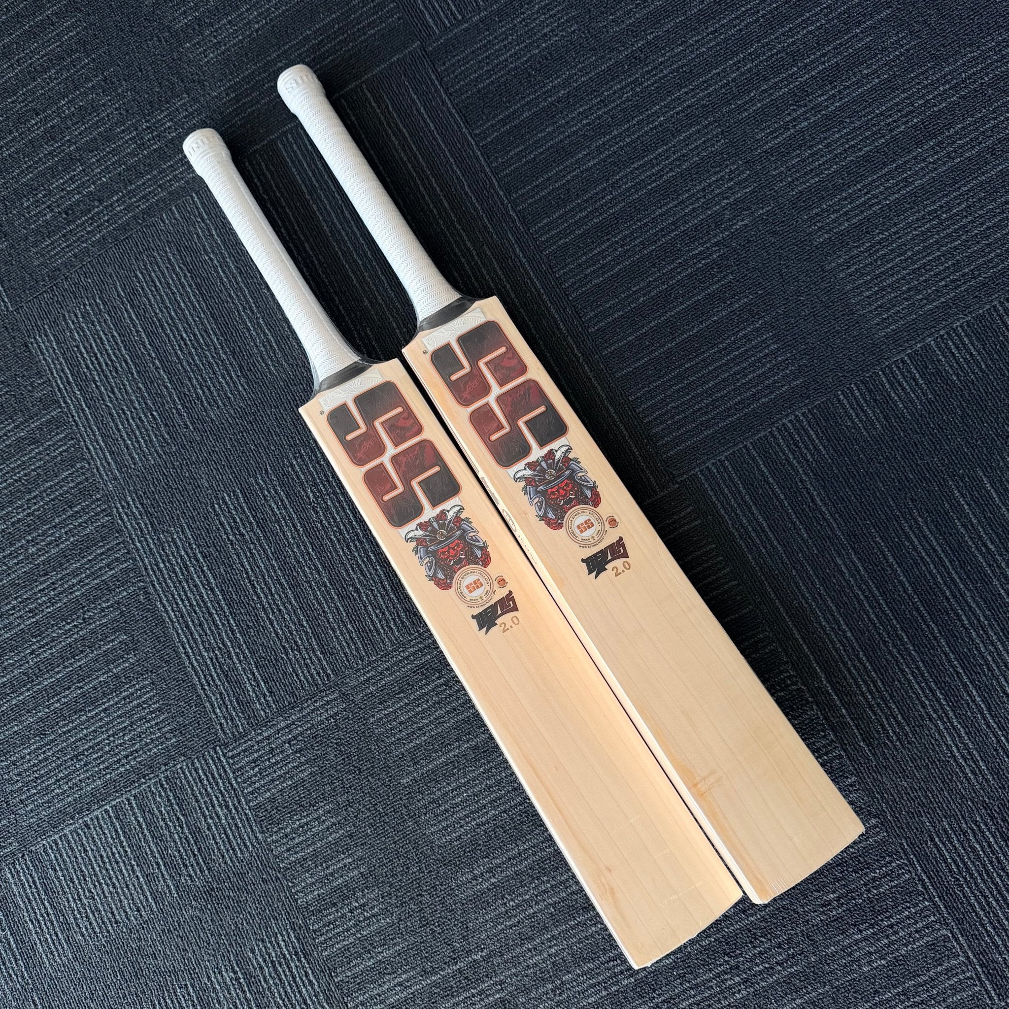 SS Devils RED PRO 2.0 Grade 1 English Willow Cricket Bat - The Best for power hitting