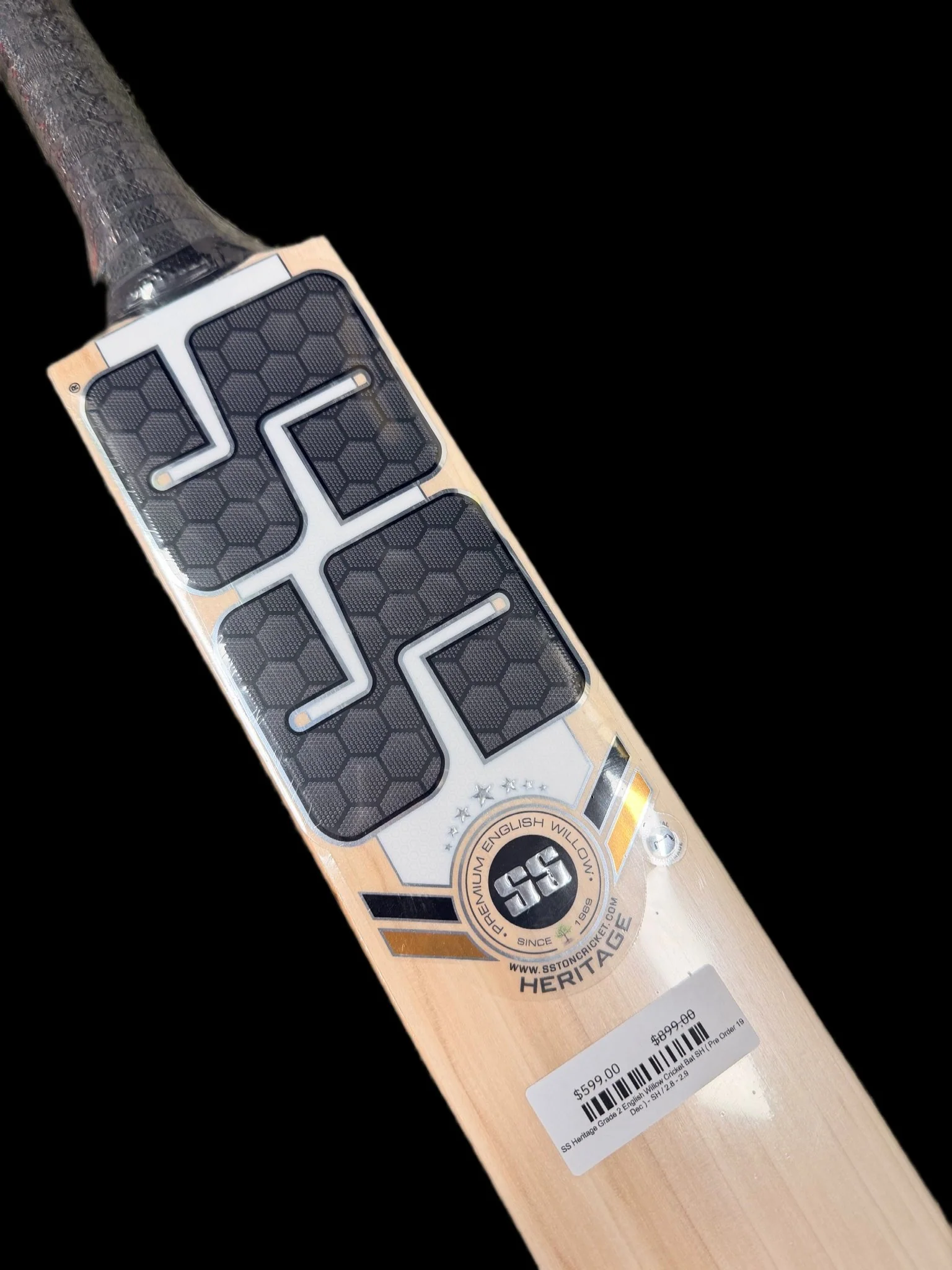 SS Heritage Grade 2 English Willow Cricket Bat SH ( Pre Order 19 Dec )
