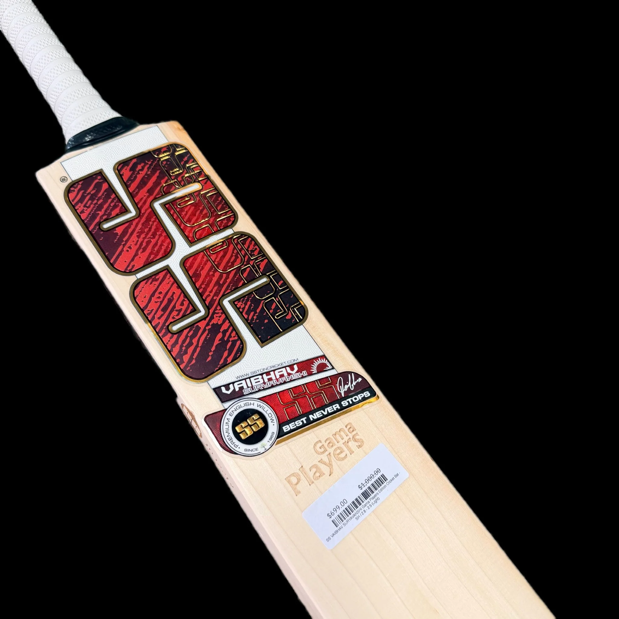 SS VAIBHAV SURYAVANSHI Gama Players Edition Cricket Bat