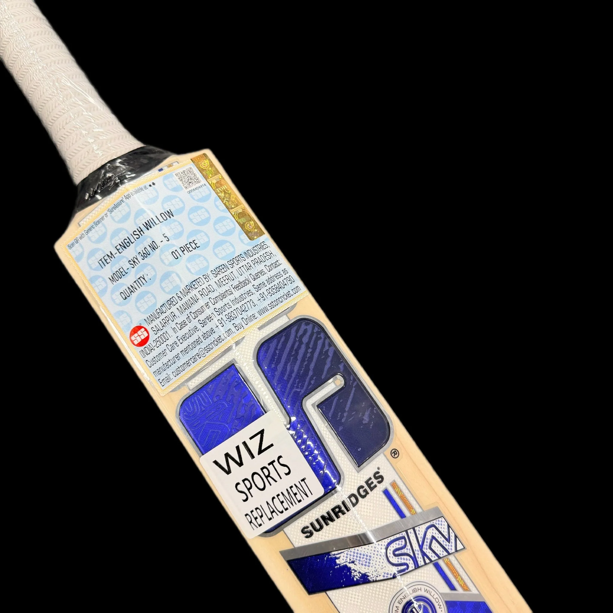 SS Sky 360 English Willow Grade 1 Cricket Bat - Junior - Image 4