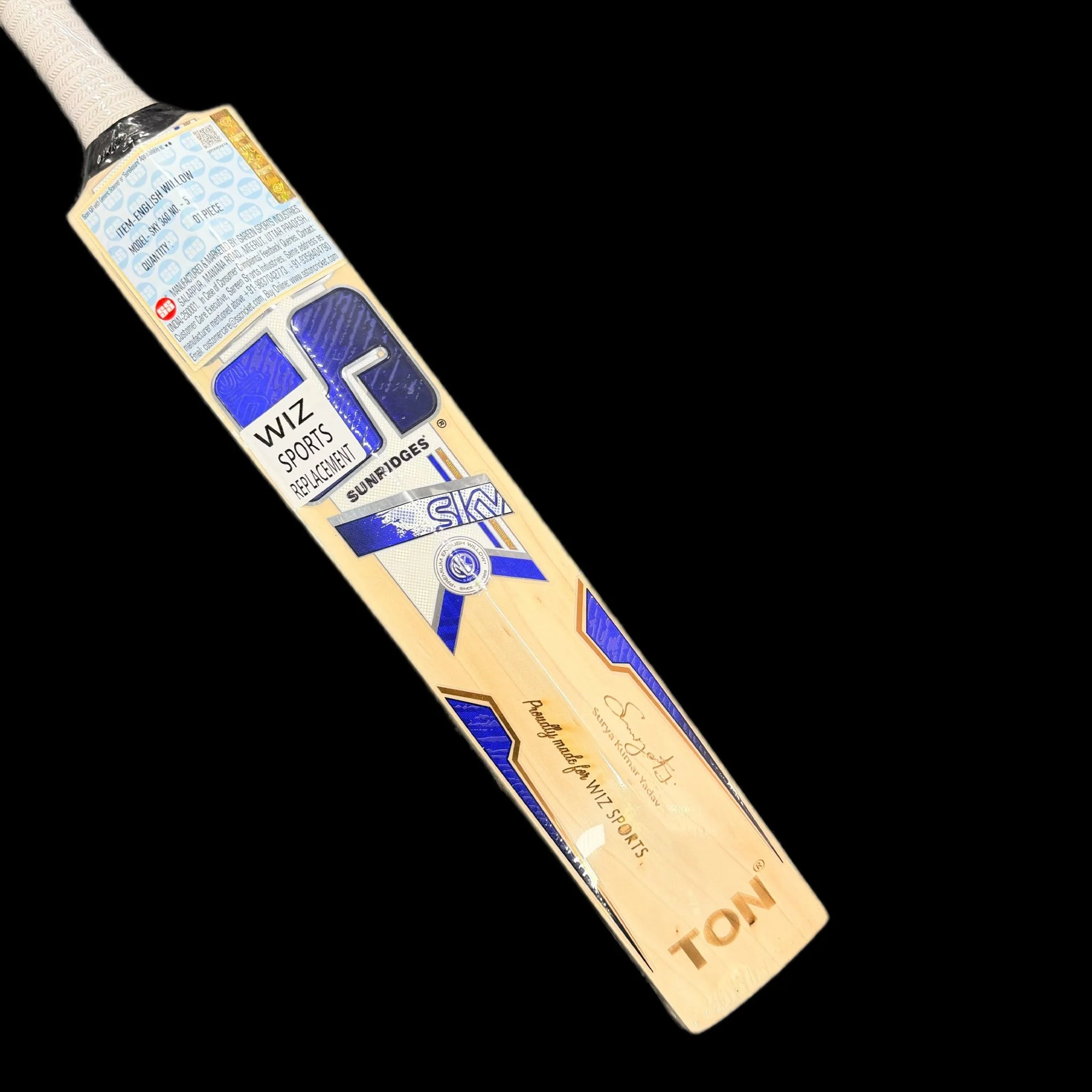 SS Sky 360 English Willow Grade 1 Cricket Bat - Junior - Image 5