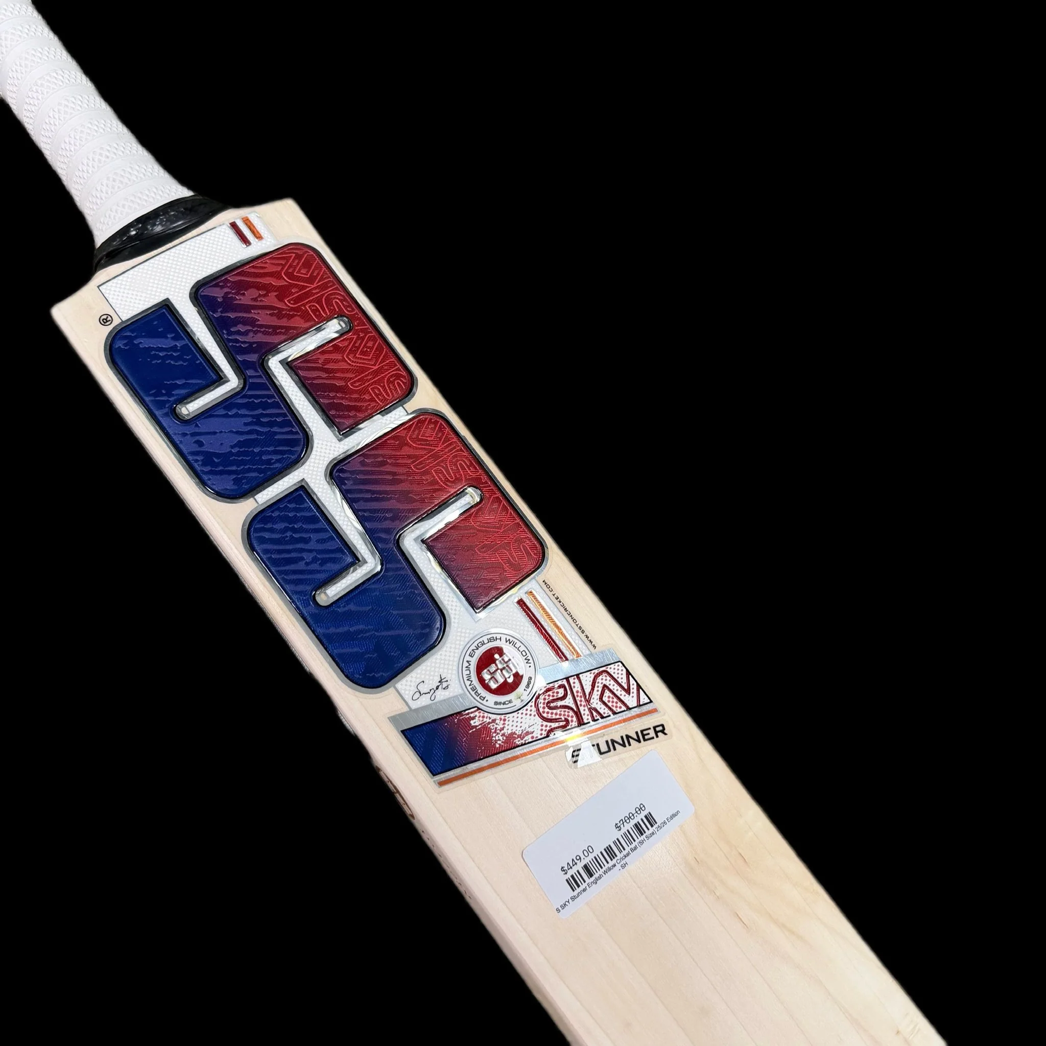 SS SKY Stunner English Willow Cricket Bat (SH Size) 25/26 Edition