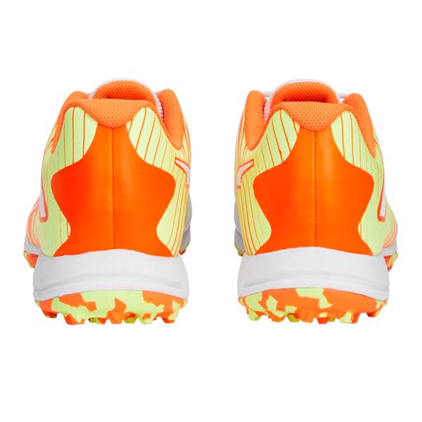 PUMA 22 FH Rubber Unisex Cricket Shoes - PUMA White-Ultra Orange-Fast - Image 3