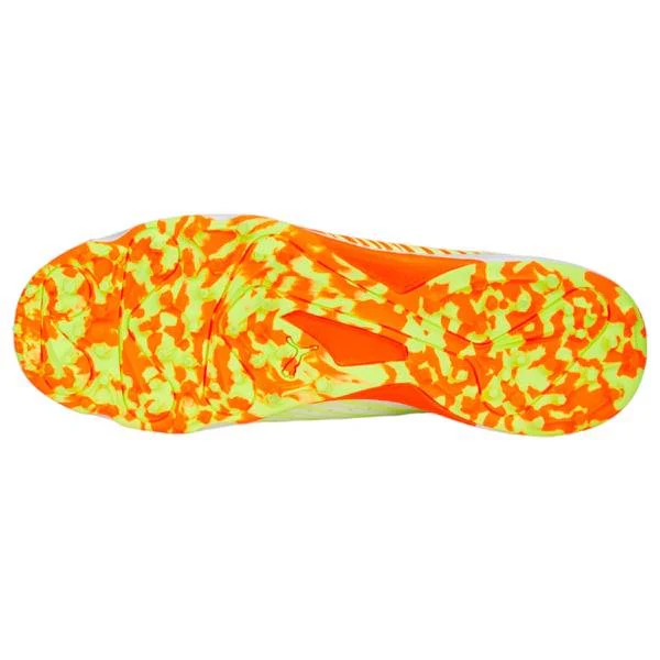 PUMA 22 FH Rubber Unisex Cricket Shoes - PUMA White-Ultra Orange-Fast - Image 4